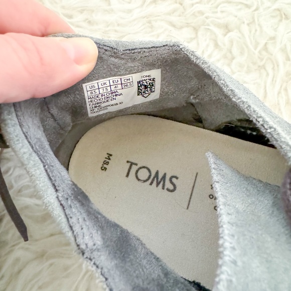 TOMS Balboa Men's Mid Suede Sneaker - Grey | Size 8.5 - Picture 4 of 9